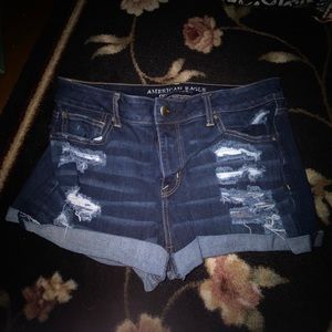 American Eagle hi-rise shortie shorts